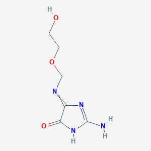 5-[[(2-Hydroxyethoxy)methyl]amino]-2-amino-2,3-dihydro-4H-imidazol-4-one