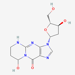 8-hydroxy-3-[(2R,4S,5R)-4-hydroxy-5-(hydroxymethyl)oxolan-2-yl]-5,6,7,8-tetrahydropyrimido[1,2-a]purin-10-one