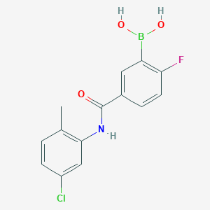 5-(5-Chloro-2-methylphenylcarbamoyl)-2-fluorobenzeneboronic acid