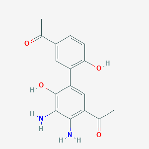 1-[3-(5-Acetyl-3,4-diamino-2-hydroxyphenyl)-4-hydroxyphenyl]ethanone