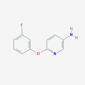 molecular formula C11H9FN2O B1340516 6-(3-Fluorophenoxy)pyridin-3-amine CAS No. 954252-97-2