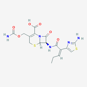 molecular formula C₁₇H₁₉N₅O₆S₂ B134052 Cefcapene CAS No. 135889-00-8
