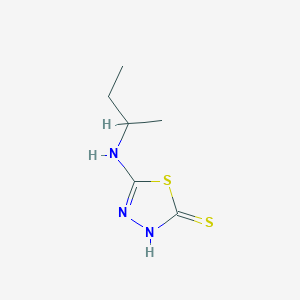 molecular formula C6H11N3S2 B1340552 5-(Sec-butylamino)-1,3,4-thiadiazole-2-thiol CAS No. 871497-69-7