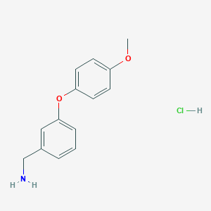 molecular formula C14H16ClNO2 B134057 3-(4-Methoxyphenoxy)benzylamine hydrochloride CAS No. 154108-33-5