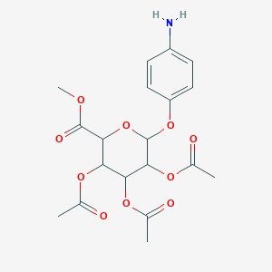 4-Aminophenyl 2,3,4-Tri-O-acetyl-|A-D-glucuronide Methyl Ester