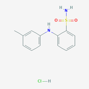 2-(3-Methylanilino)benzenesulfonamide;hydrochloride