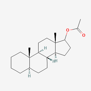 molecular formula C21H34O2 B13405788 (5|A)-Androsta-2,16-dien-17-ol 17-Acetate 