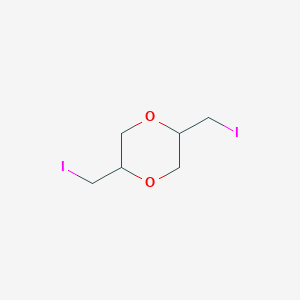 molecular formula C6H10I2O2 B134059 2,5-Bis(iodomethyl)-1,4-dioxane CAS No. 101084-46-2