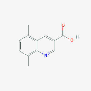 molecular formula C12H11NO2 B1340597 5,8-Dimethylquinoline-3-carboxylic acid CAS No. 763893-29-4