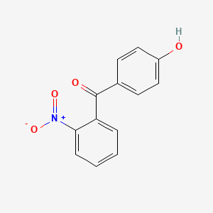 molecular formula C13H9NO4 B13406022 (4-Hydroxy-phenyl)-(2-nitro-phenyl)-methanone CAS No. 61101-88-0