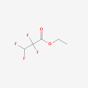 molecular formula C5H6F4O2 B1340607 Ethyl 2,2,3,3-tetrafluoropropanoate CAS No. 337-82-6