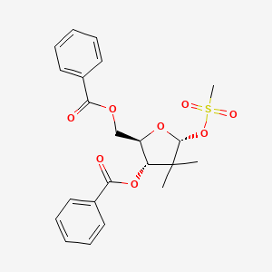 [(2R,3S,5R)-3-benzoyloxy-4,4-dimethyl-5-methylsulfonyloxyoxolan-2-yl]methyl benzoate