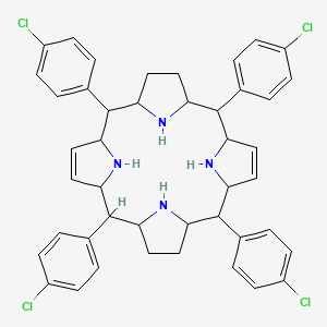 5,10,15,20-Tetrakis(4-chlorophenyl)-1,2,3,4,5,6,9,10,11,12,13,14,15,16,19,20,21,22,23,24-icosahydroporphyrin