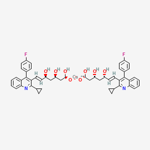 calcium;(E,1R,3R,5S)-7-[2-cyclopropyl-4-(4-fluorophenyl)quinolin-3-yl]-1,3,5-trihydroxyhept-6-en-1-olate