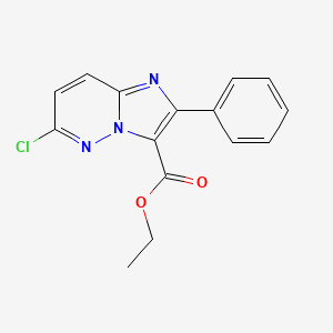 molecular formula C15H12ClN3O2 B1340623 Ethyl 6-chloro-2-phenylimidazo[1,2-b]pyridazine-3-carboxylate CAS No. 874779-81-4