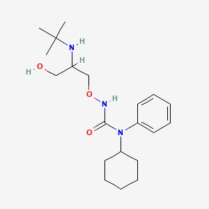 3-(2-(tert-Butylamino)-3-hydroxypropoxy)-1-cyclohexyl-1-phenylurea