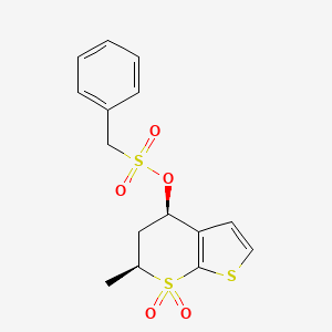 (4R,6S)-5,6-Dihydro-6-methyl-7,7-dioxido-4H-thieno[2,3-b]thiopyran-4-yl Ester Benzenemethanesulfonic Acid