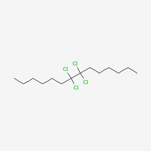 7,7,8,8-Tetrachlorotetradecane