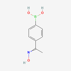 [4-(N-hydroxy-C-methylcarbonimidoyl)phenyl]boronic acid