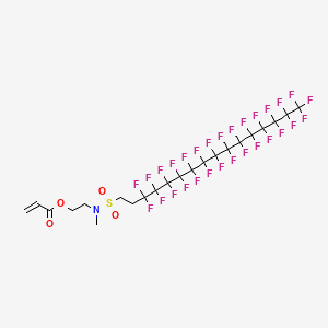 2-Propenoic acid, 2-(methyl((3,3,4,4,5,5,6,6,7,7,8,8,9,9,10,10,11,11,12,12,13,13,14,14,15,15,16,16,16-nonacosafluorohexadecyl)sulfonyl)amino)ethyl ester