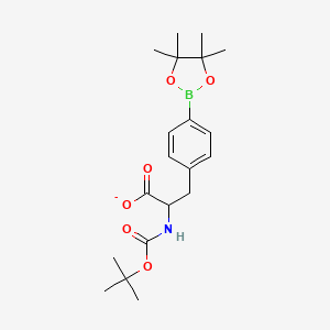 2-(Tert-butoxycarbonylamino)-3-(4-(4,4,5,5-tetramethyl-1,3,2-dioxaborolan-2-yl)phenyl)propanoate