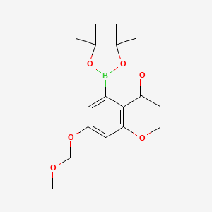 7-(Methoxymethoxy)-5-(4,4,5,5-tetramethyl-1,3,2-dioxaborolan-2-yl)chroman-4-one