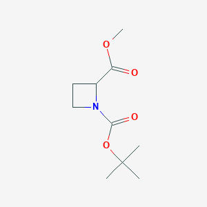 B1340653 Methyl N-Boc-azetidine-2-carboxylate CAS No. 255882-72-5