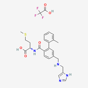 (2S)-2-[[4-[(1H-imidazol-5-ylmethylamino)methyl]-2-(2-methylphenyl)benzoyl]amino]-4-methylsulfanylbutanoic acid;2,2,2-trifluoroacetic acid