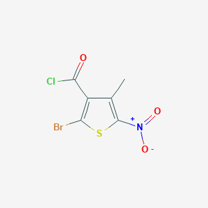 2-Bromo-4-methyl-5-nitro-3-thiophenecarbonyl chloride