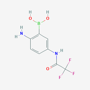 2-Amino-5-(2,2,2-trifluoroacetamido)phenylboronic acid