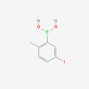 molecular formula C7H8BIO2 B13406610 5-Iodo-2-methylphenylboronic acid 