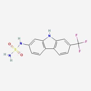 N-[7-(Trifluoromethyl)-9H-carbazol-2-yl]sulfuric diamide