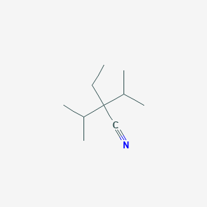 molecular formula C10H19N B13406654 2-Ethyl-3-methyl-2-(1-methylethyl)butanenitrile 