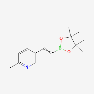 2-Methyl-5-[2-(4,4,5,5-tetramethyl-1,3,2-dioxaborolan-2-yl)ethenyl]pyridine