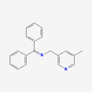 N-[(5-methylpyridin-3-yl)methyl]-1,1-diphenylmethanimine