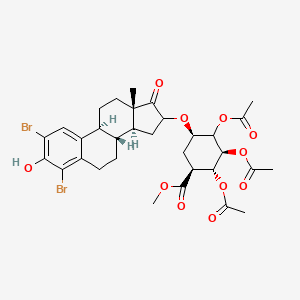 2,4-Dibromo-beta-D-Glucopyranosiduronic Acid Estrane Derivative