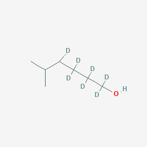 molecular formula C7H16O B13406929 1,1,2,2,3,3,4-Heptadeuterio-5-methylhexan-1-ol 