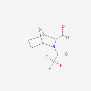 2-(2,2,2-Trifluoroacetyl)-2-azabicyclo[2.2.1]heptane-3-carbaldehyde