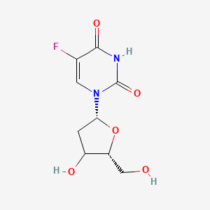 5-fluoro-1-[(2R,5R)-4-hydroxy-5-(hydroxymethyl)-2-oxolanyl]pyrimidine-2,4-dione