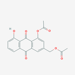 (4-Acetoxy-5-hydroxy-9,10-dioxo-9,10-dihydroanthracen-2-yl)methyl acetate