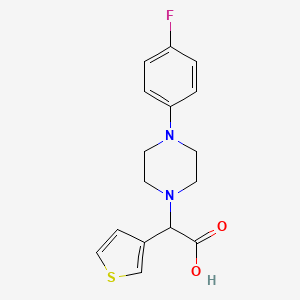 [4-(4-Fluoro-phenyl)-piperazin-1-YL]-thiophen-3-YL-acetic acid