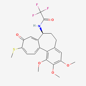 2,2,2-trifluoro-N-[(7S)-1,2,3-trimethoxy-10-methylsulfanyl-9-oxo-6,7-dihydro-5H-benzo[a]heptalen-7-yl]acetamide