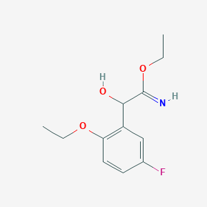 Ethyl 2-(2-ethoxy-5-fluorophenyl)-2-hydroxyethanimidate