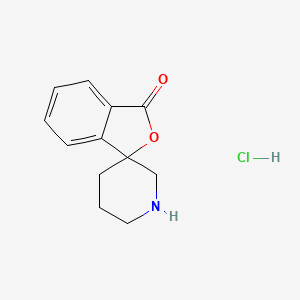 molecular formula C12H14ClNO2 B1340733 3H-螺[异苯并呋喃-1,3'-哌啶]-3-酮盐酸盐 CAS No. 54596-17-7