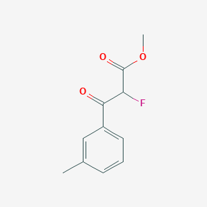 Methyl 2-fluoro-3-(3-methylphenyl)-3-oxopropanoate