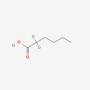 molecular formula C6H12O2 B1340744 Caproic acid-2,2-d2 CAS No. 55320-65-5
