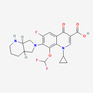 7-[(4aR,7aR)-1,2,3,4,4a,5,7,7a-octahydropyrrolo[3,4-b]pyridin-6-yl]-1-cyclopropyl-8-(difluoromethoxy)-6-fluoro-4-oxoquinoline-3-carboxylic acid