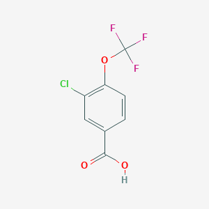 molecular formula C8H4ClF3O3 B134076 3-氯-4-(三氟甲氧基)苯甲酸 CAS No. 158580-93-9