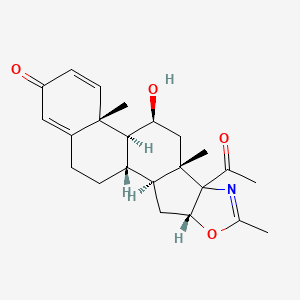 (4aR,4bS,5S,6aS,9aR,10aS,10bS)-6b-Acetyl-5-hydroxy-4a,6a,8-trimethyl-4a,4b,5,6,6a,6b,9a,10,10a,10b,11,12-dodecahydro-9-oxa-7-aza-pentaleno[2,1-a]phenanthren-2-one