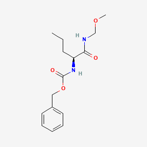 benzyl N-[(2S)-1-(methoxymethylamino)-1-oxopentan-2-yl]carbamate